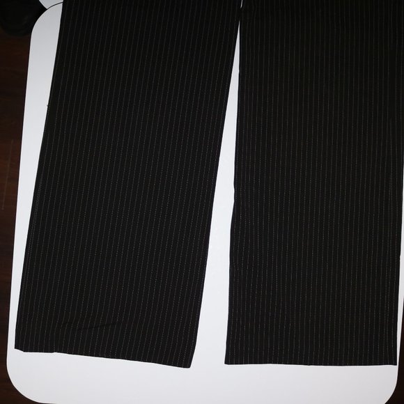 Larry Levine Pin Striped Stretch Pants 32x32 Sz 10 - Picture 3 of 8